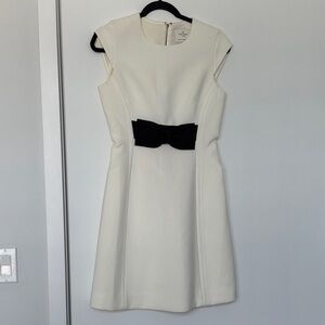 Kate Spade Cream Dress with Black Bow